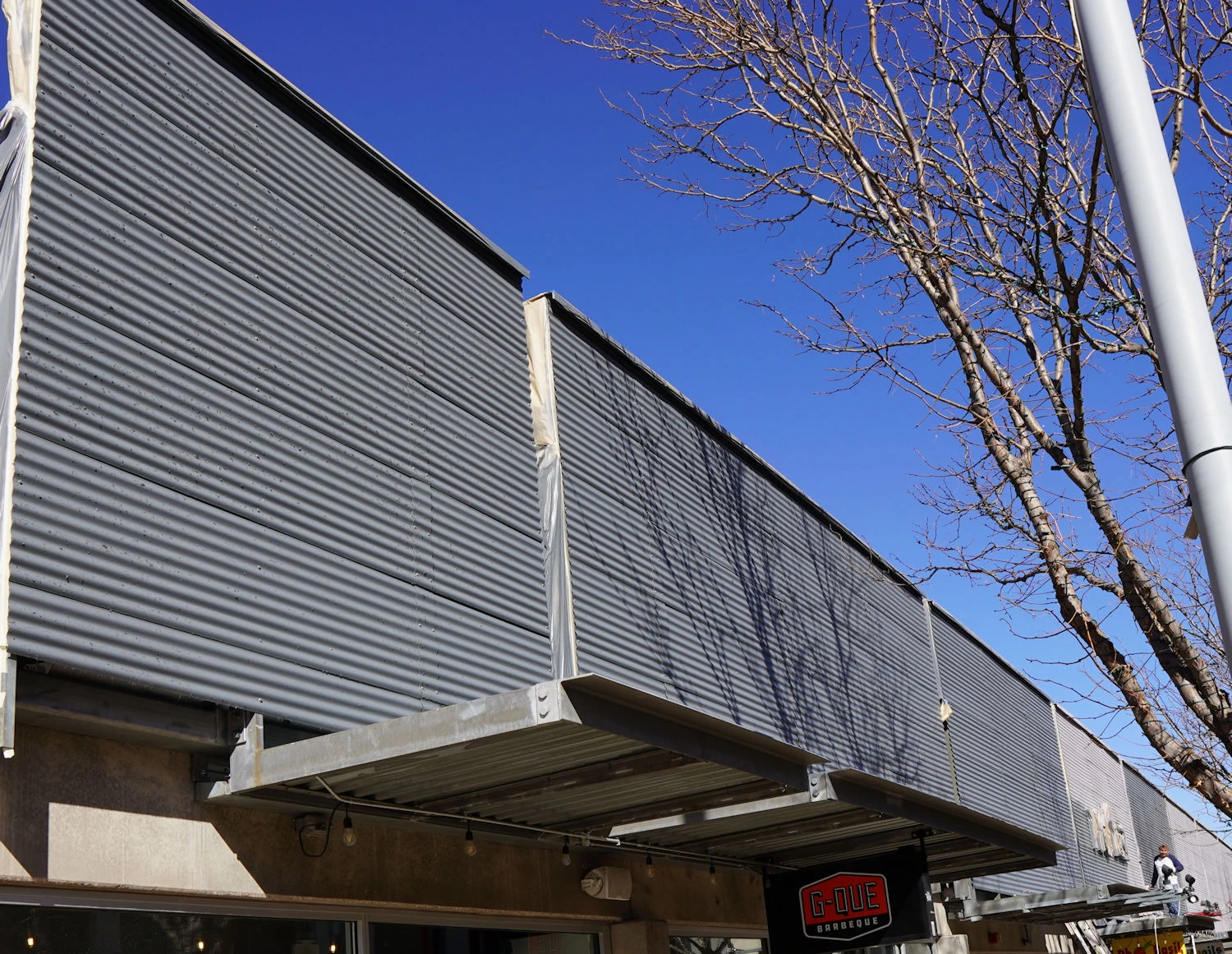 belmar facade south side during